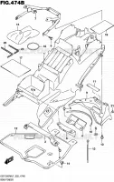 ACHTERSPATBORD (GSX1300RAL7 E19) voor Suzuki HAYABUSA 1300 2017