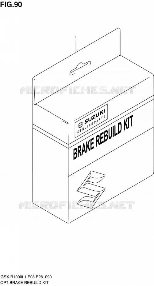 BRAKE REBUILD KIT Suzuki MOTO 1000 GSX-R 2011  GSX-R1000 L1 (E03,E28,E33)
