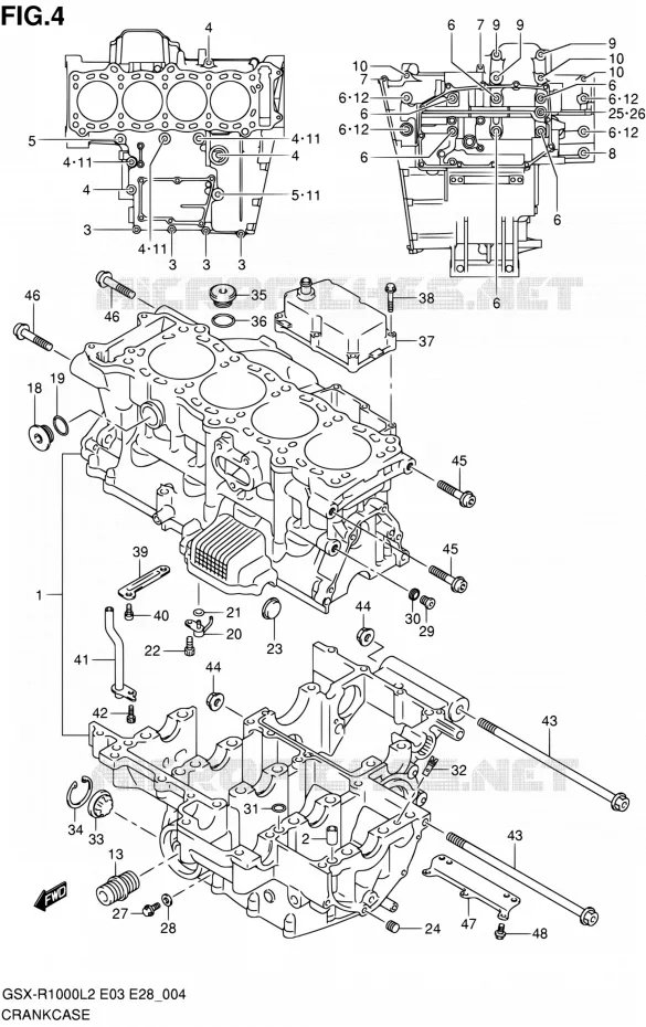 CASING Suzuki MOTO 1000 GSX-R 2012  GSX-R1000 L2 (E03,E28,E33)
