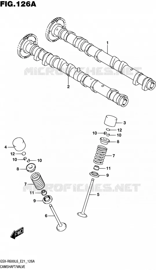 NOKKENAS - VALVES Suzuki MOTO 600 GSX-R 2016  GSX-R600 L6 (E21)