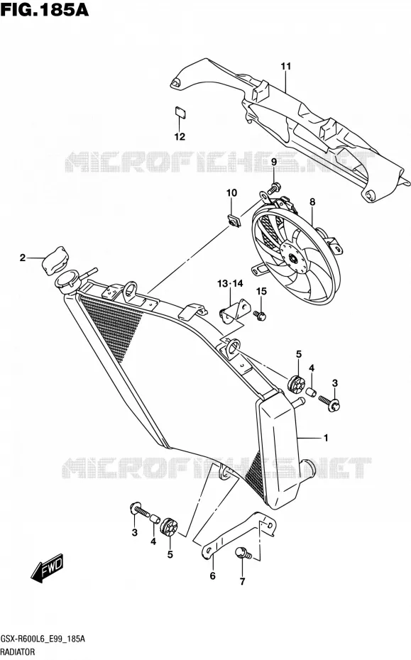 RADIATOR Suzuki MOTO 600 GSX-R 2016  GSX-R600 L6 (E99)