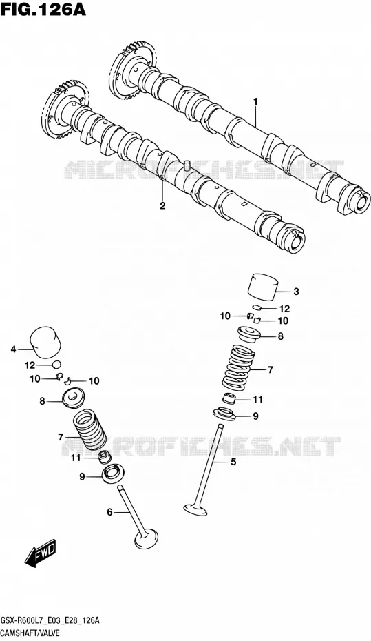 NOKKENAS - VALVES Suzuki MOTO 600 GSX-R 2017  GSX-R600 L7 (E03,E28,E33)