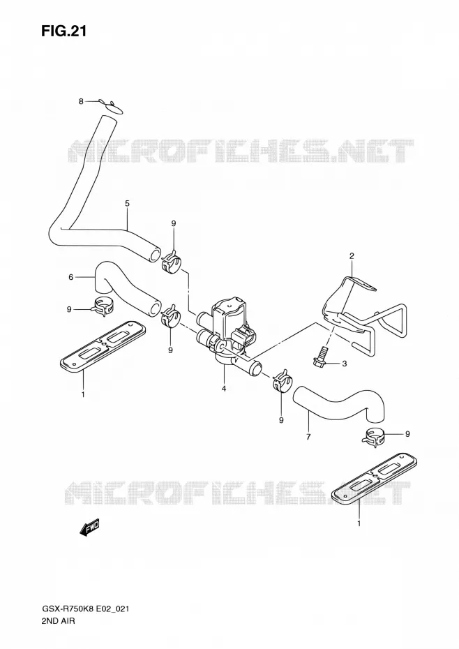 ANTI VERVUILINGS SYSTEM Suzuki MOTO 750 GSX-R 2010  GSX-R750 L0 (E02,E19)