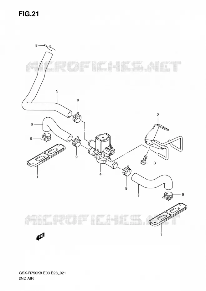 ANTI VERVUILINGS SYSTEM Suzuki MOTO 750 GSX-R 2010  GSX-R750 L0 (E03,E28,E33)