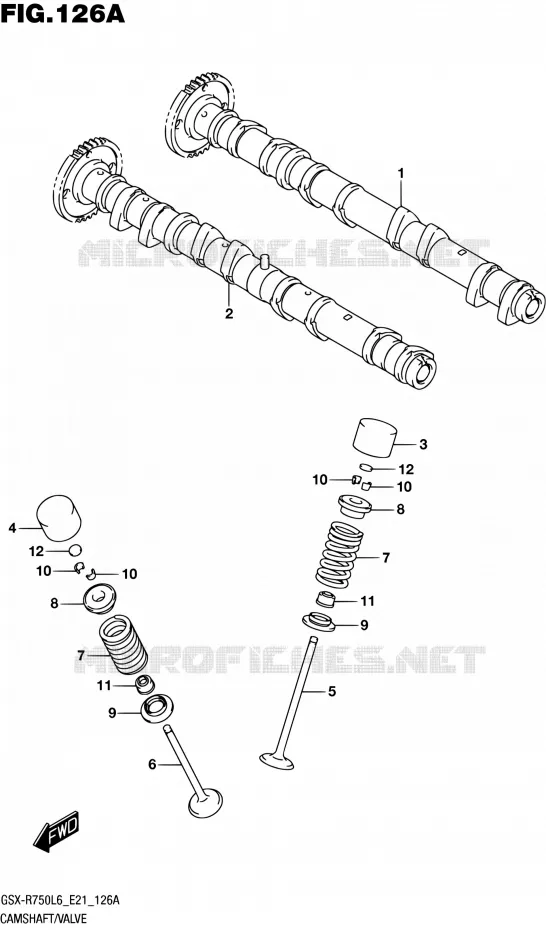 NOKKENAS - VALVES Suzuki MOTO 750 GSX-R 2016  GSX-R750 L6 (E21)