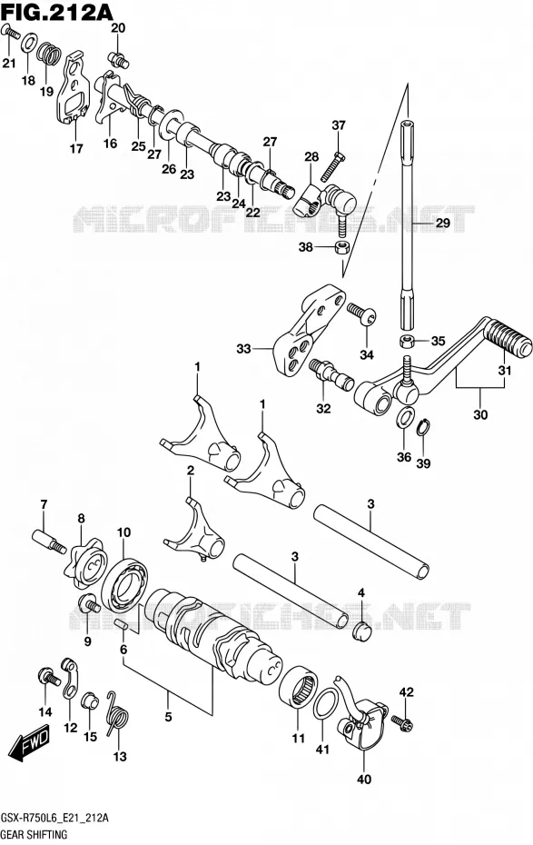 SCHAKELEN ASSY Suzuki MOTO 750 GSX-R 2016  GSX-R750 L6 (E21)