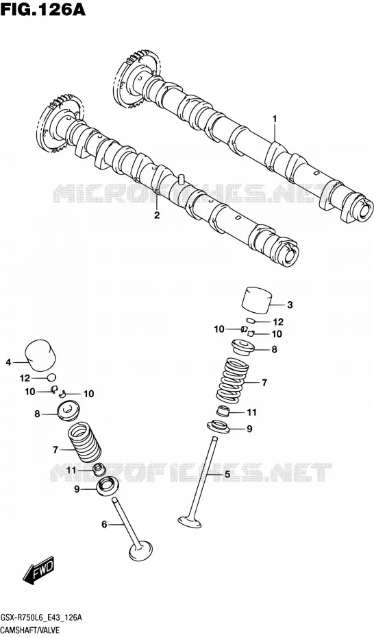 NOKKENAS - VALVES Suzuki MOTO 750 GSX-R 2016  GSX-R750 L6 (E43)