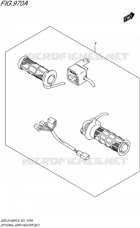 OPTIES (GRIP HEATER SET) Suzuki MOTO 1000 GSX-S 2015  GSX-S1000FAUF L6 (E21)