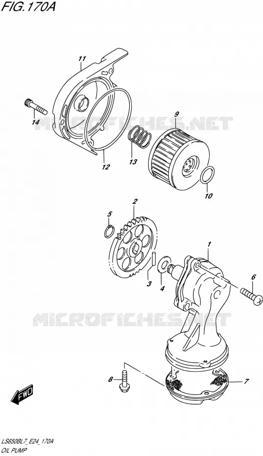 OLIEPOMP Suzuki MOTO 650 BOULEVARD 2017  LS650B L7 (E24)