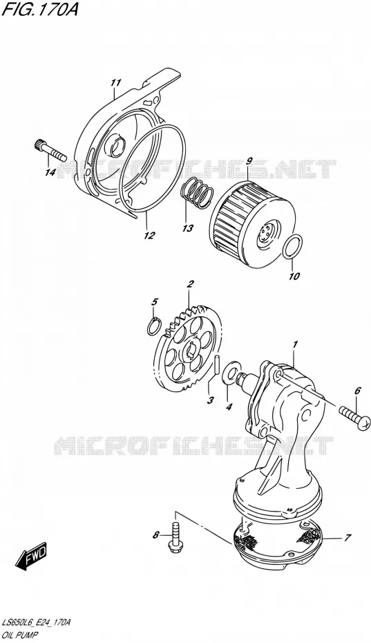 OLIEPOMP Suzuki MOTO 650 SAVAGE 2016  LS650 L6 (E24)