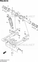 SWINGARM (LT A400FZL5 P28) voor Suzuki KINGQUAD 400 2015