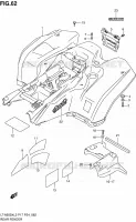 ACHTERSPATBORD (LT A500XZL2 P17) voor Suzuki KINGQUAD 500 2012