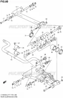 ACHTERWIELOPHANGING ARM voor Suzuki KINGQUAD 500 2012