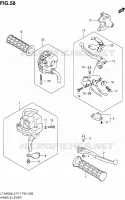 HANDGRIPS   LEVERS voor Suzuki KINGQUAD 500 2012
