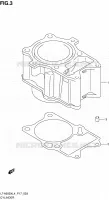 CILINDER voor Suzuki KINGQUAD 500 2014