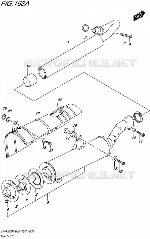 GELUIDDEMPER Suzuki QUAD 500 KINGQUAD 2016  LT-A500XPB L6 (P28,P33)