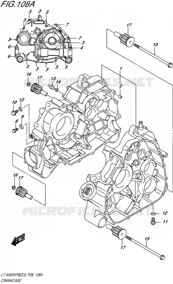 CASING Suzuki QUAD 500 KINGQUAD 2016  LT-A500XPBZ L6 (P28,P33)