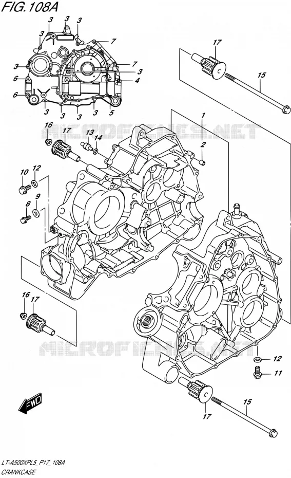 CASING Suzuki QUAD 500 KINGQUAD 2015  LT-A500XP L5/LT-A500XPZ L5 (P17)