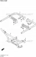 FOOTREST voor Suzuki KINGQUAD 500 2016