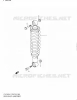 ACHTER SCHOKDEMPER voor Suzuki KINGQUAD 750 2011