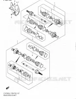 ACHTER WIELAS voor Suzuki KINGQUAD 750 2011