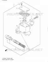 FRONT HOOFDREMCILINDER voor Suzuki KINGQUAD 750 2011