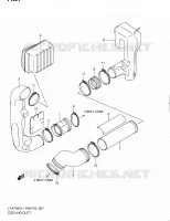 LUCHTKANAALRIEM voor Suzuki KINGQUAD 750 2011