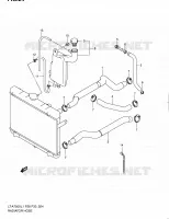 RADIATOR SLANG voor Suzuki KINGQUAD 750 2011