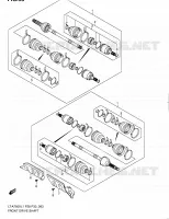 VOORAS voor Suzuki KINGQUAD 750 2011