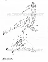VOORWIELOPHANGING ARM voor Suzuki KINGQUAD 750 2011