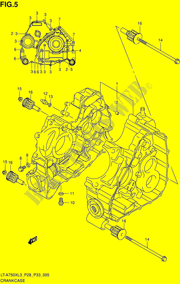 CASING voor Suzuki KINGQUAD 750 2013