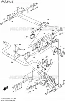 ACHTERWIELOPHANGING ARM voor Suzuki KINGQUAD 750 2015