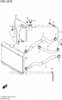 RADIATOR SLANG voor Suzuki KINGQUAD 750 2015
