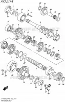 TRANSMISSION (2) voor Suzuki KINGQUAD 750 2015