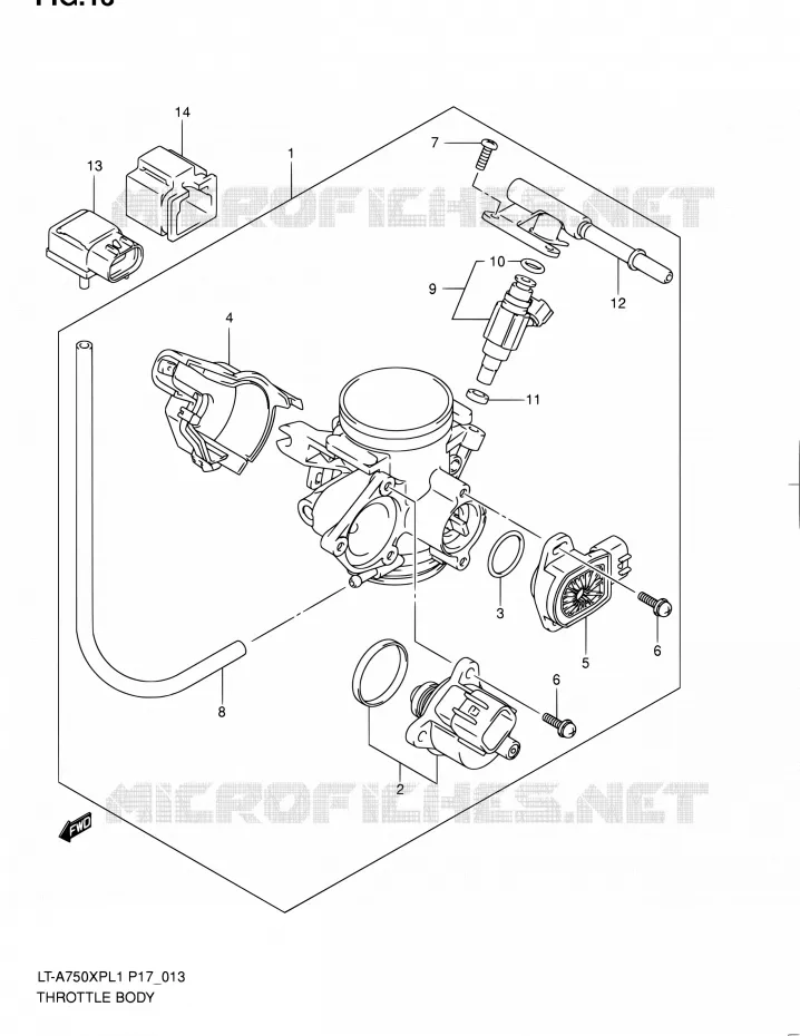 GASKLEPHUIS Suzuki QUAD 750 KINGQUAD 2011  LT-A750XP L1 (P17,P24)