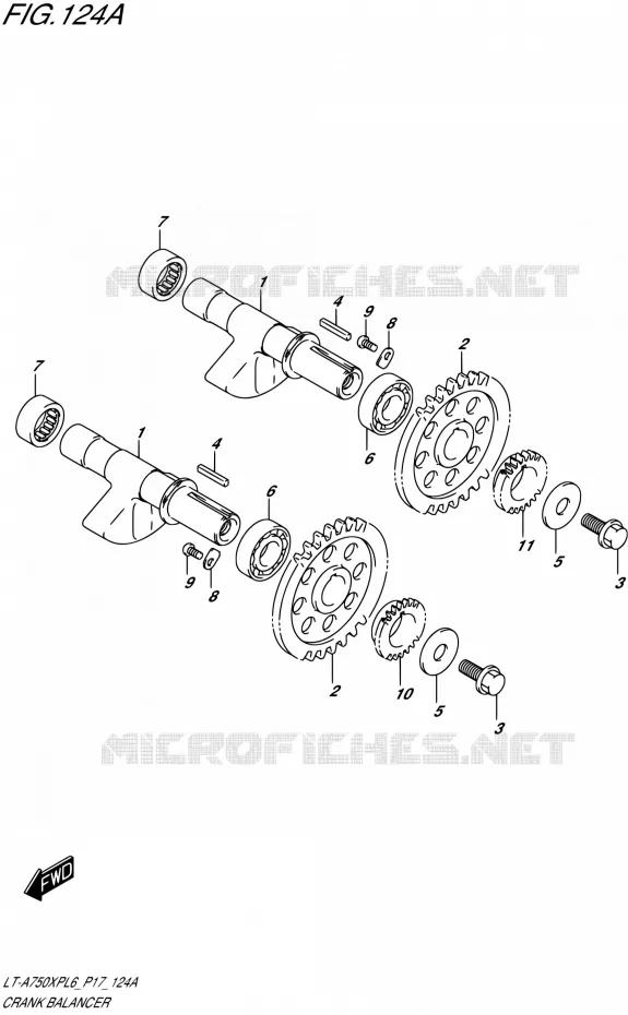 CRANK BALANCER Suzuki QUAD 750 KINGQUAD 2016  LT-A750XP L6/LT-A750XPZ L6 (P17)