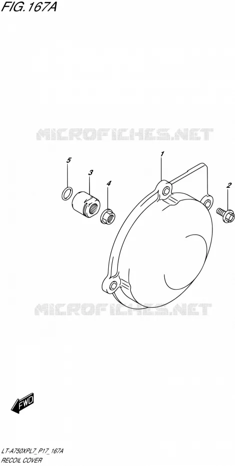 ALTERNATOR COVER Suzuki QUAD 750 KINGQUAD 2017  LT-A750XP L7 (P17)