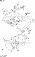 ACHTERSPATBORD voor Suzuki OZARK 250 1992