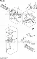 HANDGRIPS   LEVERS voor Suzuki OZARK 250 1992