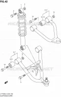 SCHOKDEMPER   VORKBEEN voor Suzuki OZARK 250 1992