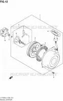 TERUGLOOPSTARTER voor Suzuki OZARK 250 1992