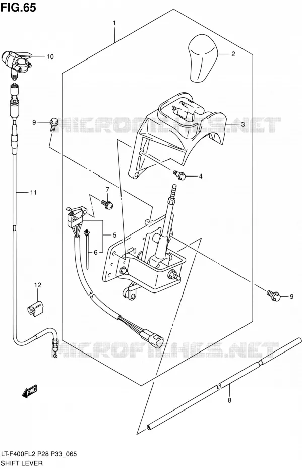 VERSNELLINGSPOOK Suzuki QUAD 400 KINGQUAD 2012  LT-F400F L2/LT-F400FZ L2 (P03,P28,P33)