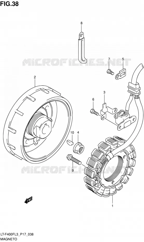 ONTSTEKING Suzuki QUAD 400 KINGQUAD 2013  LT-F400F L3/LT-F400FZ L3 (P17,P24)