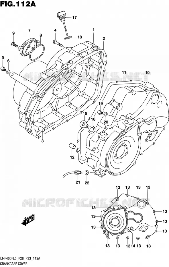 CASING Suzuki QUAD 400 KINGQUAD 2015  LT-F400F L5/LT-F400FZ L5 (P03,P28,P33)