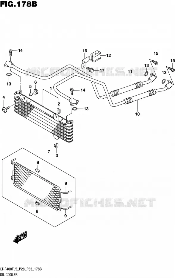 OLIE KOELER (LT-F400FL5 P33) Suzuki QUAD 400 KINGQUAD 2015  LT-F400F L5/LT-F400FZ L5 (P03,P28,P33)