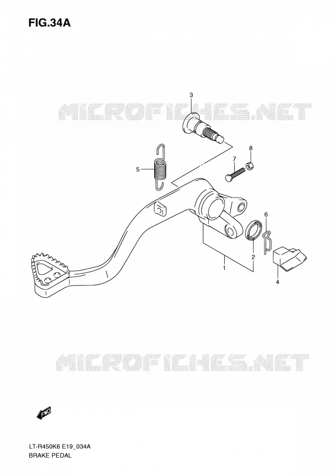 REMPEDAAL (MODEL K9/L0) Suzuki QUAD 450 QUADRACER 2010  LT-R450 L0/LT-R450Z L0 (E19)