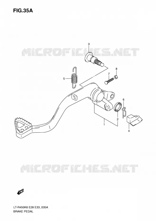 REMPEDAAL (MODEL K9/L0) Suzuki QUAD 450 QUADRACER 2010  LT-R450 L0/LT-R450Z L0 (E28,E33)