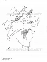 FRONT FENDER (LT R450ZL1 E33) voor Suzuki QUADRACER 450 2011
