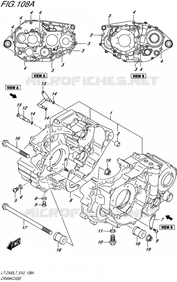 CASING Suzuki QUAD 400 QUADSPORT 2017  LT-Z400 L7 (E43)