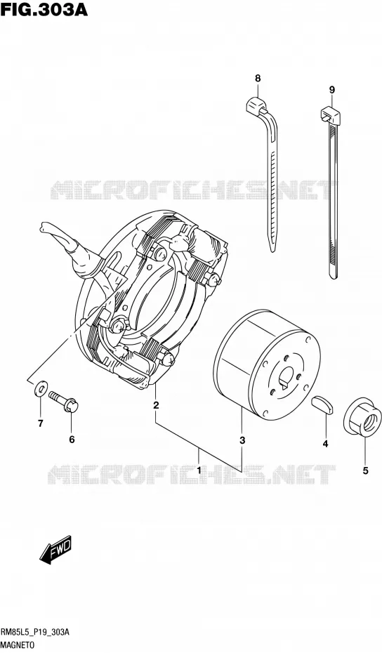 ONTSTEKING Suzuki MOTO 85 RM 1995  RM85L L5 (P19)